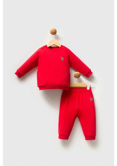 U.S. Polo Assn. Erkek Bebek 2 Li Takım - Kırmızı Kırmızı
