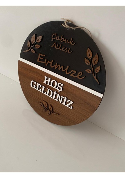 Kişiye Özel Ahşap Kapı Süsü