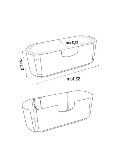 Kablo Düzenleyici Ve Çoklu Priz Koruyucu Kutusu Beyaz 0,25 mm² / 0.34 mm²