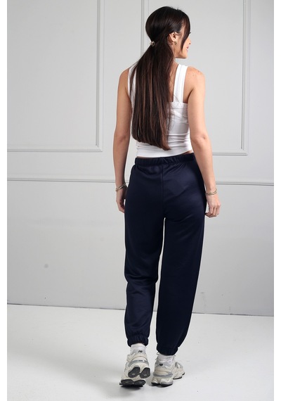 By Saygı Kadın Jogger Beli Lastikli Pantolon Lacivert