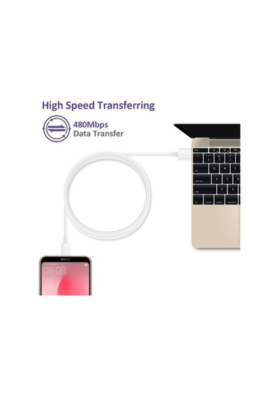 Huawei 5.A Type-C Usb Super Charge Hızlı Usb Şarj Veri Kablosu