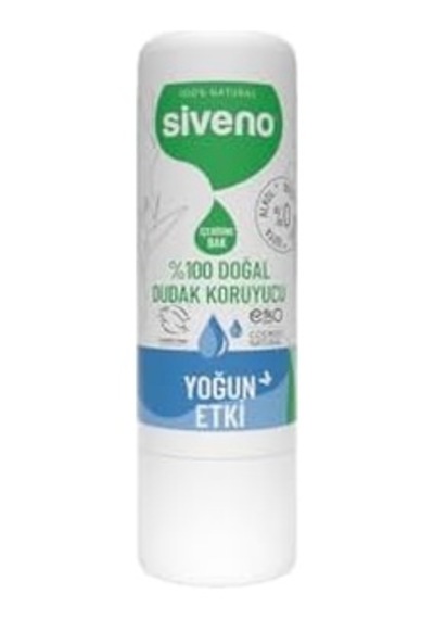 Siveno%100 Doğal Dudak Koruyucu Yoğun Etki Bitkisel Lipbalm Krem Nemlendirici Parlatıcı Onarıcı 6 G