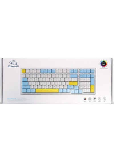 Ziyoulang K3 Max Klavye Red Switch Oyuncu Klavyesi Gaming Mekanik 100 Tuşlu Hotswapp Anti- Ghosting