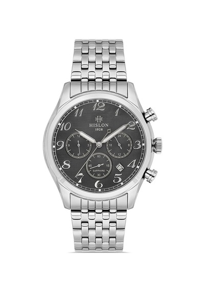 Hislon Men's Date Dt171s-04ss Gri
