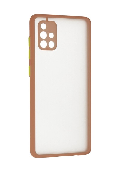 Newface - 986 - Samsung Galaxy Uyumlu A71 Kılıf Montreal Silikon Kapak - Csmo-tex - - Pembe