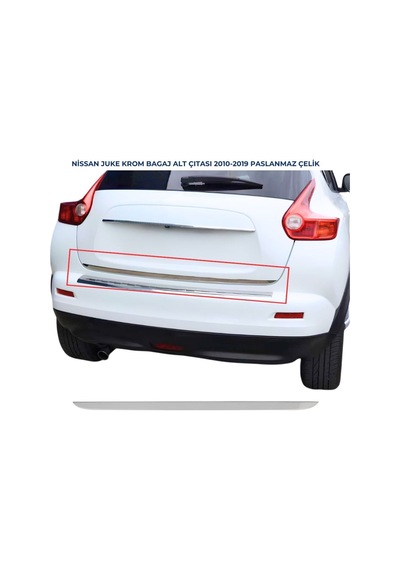 Ebal Otomotiv Nissan Juke Krom Bagaj Alt Çıtası  2010 Üzeri P.Çelik