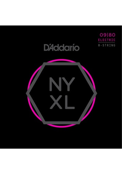 Daddario Nyxl0980 Elektro Gitar Tel Seti Nyxl Nickel Wound, 8-t