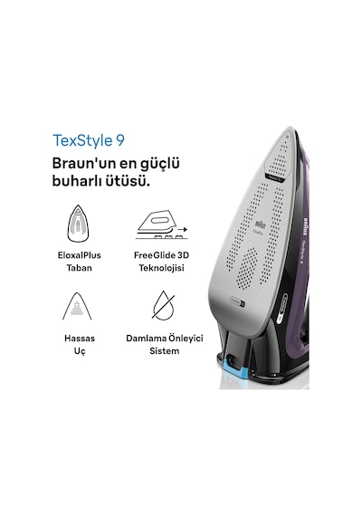 Braun Texstyle 9 SI9661VI 3100 W Buharlı Ütü