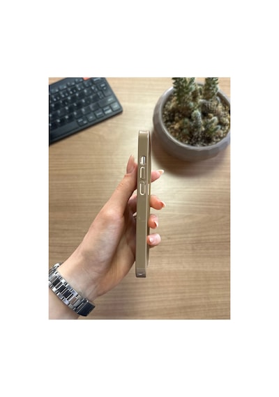 İphone 15 Animasyonlu Stylus Silikon Kılıf Siyah
