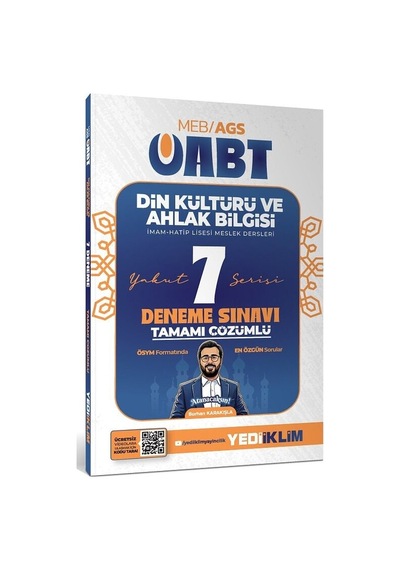 Yediiklim 2027 Öabt Meb-ags Din Kültürü Ve Ahlak Bilgisi Öğretmenliği Yakut 7 Deneme Çözümlü - Burhan Karakışla
