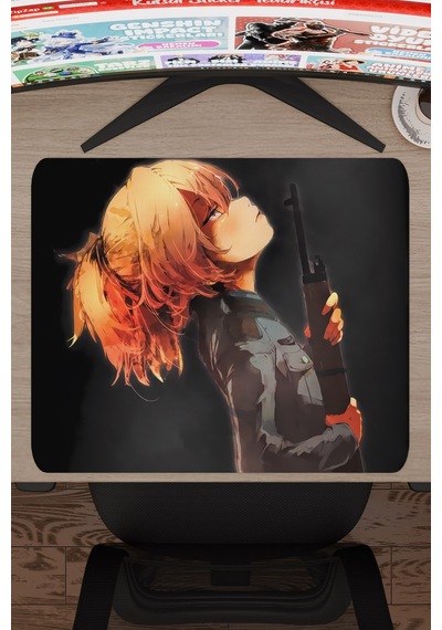 Youjo Senki Kaymaz Dikişli Kauçuk Oyuncu Mousepad V3 - 48x40 Xl Gaming Mouse Pad Fare Altlığı