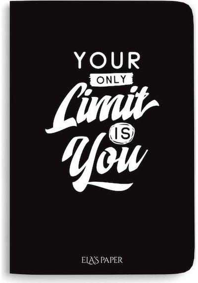 Blackboard Your Oonly Limit Is You Ince Kapak Düz Çizgisiz Defter