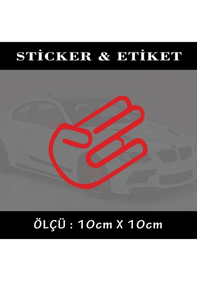 işaret oto sticker ön arka cam yazısı - tuning modifiye etiket