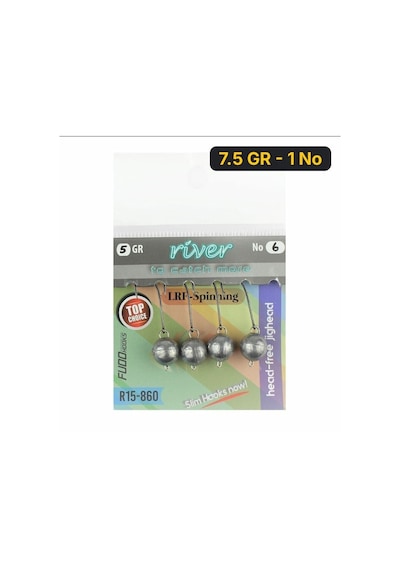 River Mafsallı Hareketli Jig Head 4p