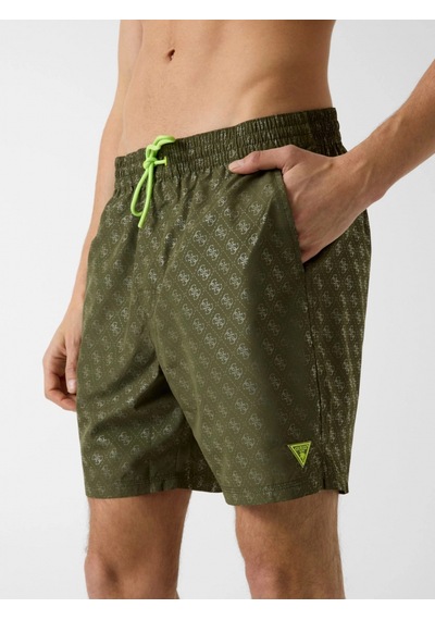 Guess New 4g Logolu Orta Boy Erkek Yeşil Mayo F6gt26wg2a2-p8gv
