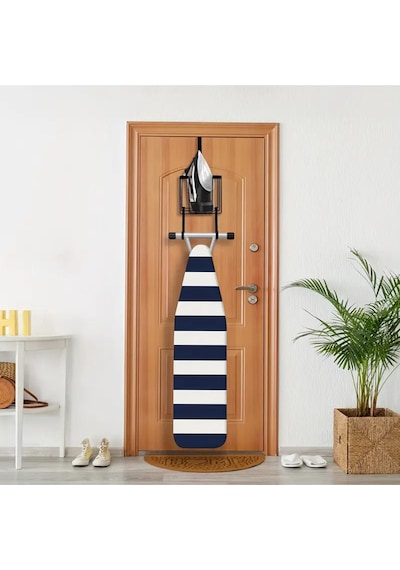 Home Stuff Kapı Arkası Ütülük Ve Ütü Masası Askısı Ütü Düzenleyici Raf - Siyah Siyah