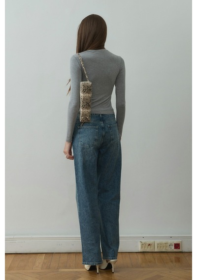 Suud Collection Gri Kate Slim Tişört