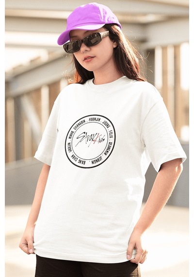 Stray Kids Logo Beyaz Tişört