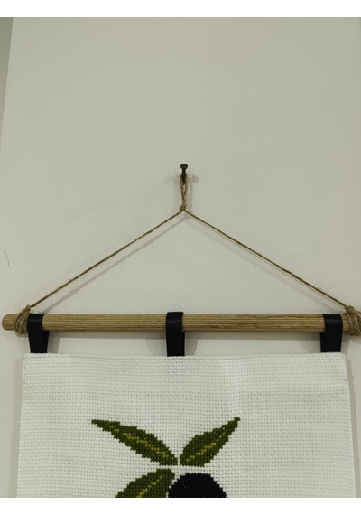 Zeytin Dalı Kanaviçe Duvar Dekoru 35 X 45 Cm