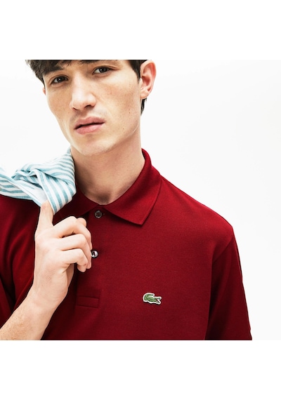 Lacoste Erkek Klasik Pike Kumaş Polo T-shirt Bordo