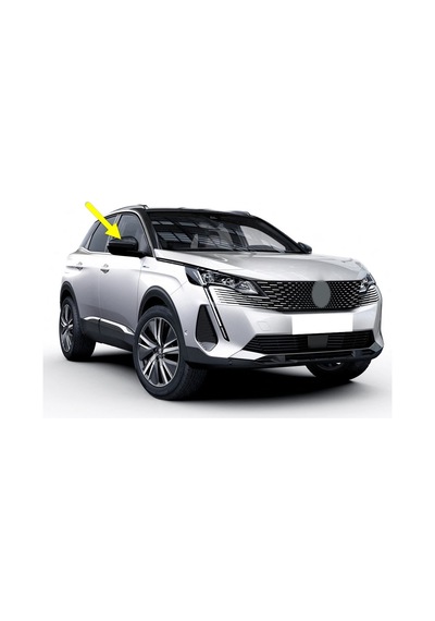 Peugeot 3008 2021-2023 Sağ Dış Dikiz Aynası Üst Kapağı