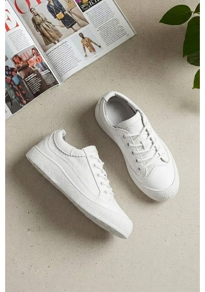 Elit Ysflt373 Kadın Klasik Sneaker Beyaz