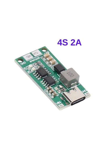 4s 2a Type-c Şarj Modülü Çok Hücreli 18650 Lityum Pil Şarj Devresi 16.8v