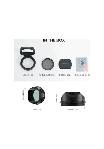 Freewell Fuji X100vı Real Lens Hood - Siyah