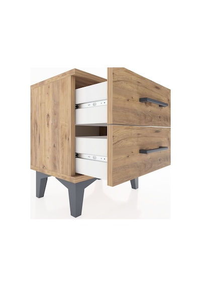 Arges Komodin 2 Çekmeceli 44x30x48 Çam-çam Çam