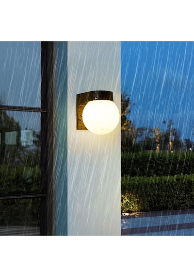 12 Watt Modern Tasarım İç Ve Dış Mekan, Bahçe, Balkon, Banyo Apliği Günışığı Led Armatür Duvar Aplik Gün Işığı - Sarı