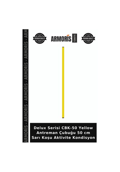 Delux Serisi Cbk-50 Yellow Antreman Çubuğu 50 Cm Sarı Koşu Aktivite Kondisyon