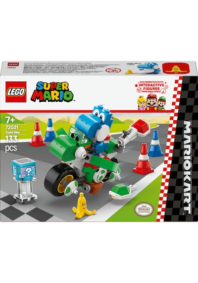LEGO® Super Mario™: Mario Kart™ – Yoshi Bike 72031 - 7 Yaş ve Üzeri Çocuklar için Koleksiyonluk Yaratıcı Oyuncak Yapım Seti (133 Parça)