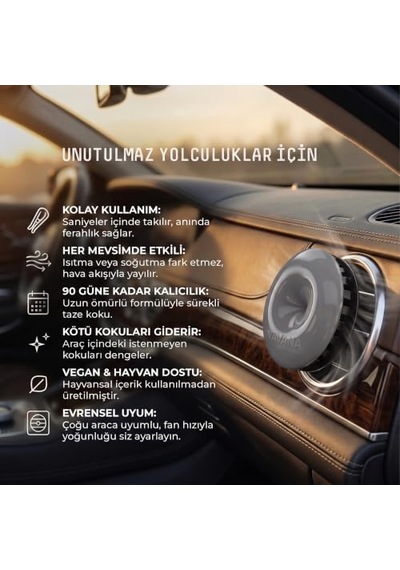 Vavana Araba Klima Kokusu - Oto Kokusu, Profesyonel Otomobil Kokusu, Araç Parfümü Neutral