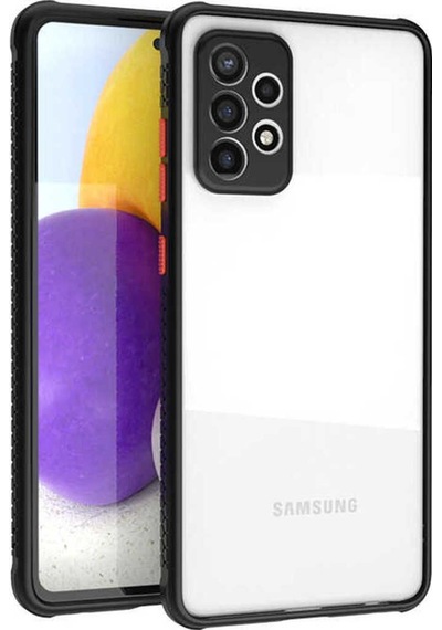 Samsung Uyumlu Galaxy A72 Kılıf Zore Kaff Kapak Siyah
