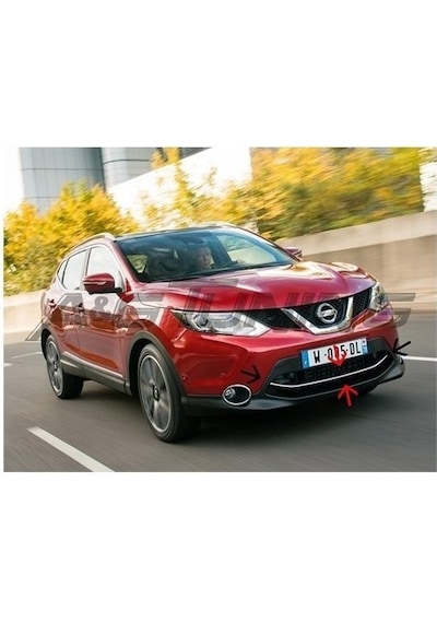 Nissan Qashqai Krom Ön Tampon Çıtası 2014-2017 Arası Paslanmaz Çe N11.550