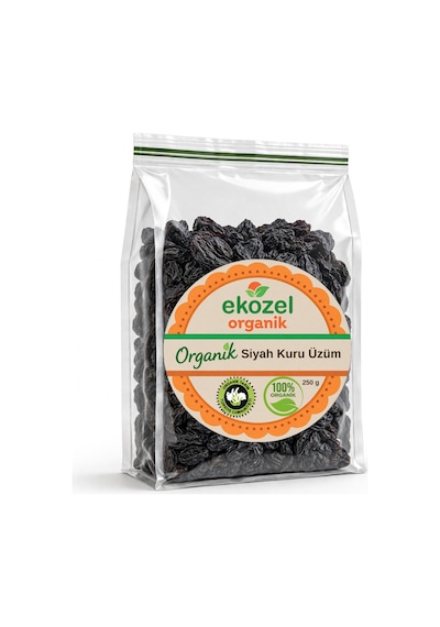 Organik Siyah Kuru Üzüm-176 250 G