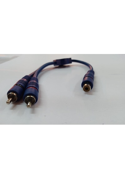 Rca Kablo - Y - 2 Erkek - 1 Dişi - 20 Cm