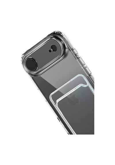 Newface Apple iPhone Uyumlu 17 Air Kart Şeffaf Silikon - Şeffaf