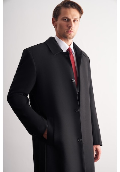 İmza Siyah 115 Cm Kaşe Polo Yaka Düz Esnek Garnisiz-biyesiz Comfort Fit Palto 1005245150 Siyah İmza Siyah 115 Cm Kaşe Polo Yaka Düz Esnek Garnisiz-biyesiz Comfort Fit Palto 1005245150 Siyah