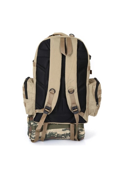 Bej Outdoor Taktik Sırt Çantası 75 L - Cepli Büyük Çanta Bej