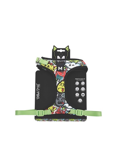 M-pets Urban Style Multicolor Easy Fit Köpek Göğüs Tasması L Çok Renkli