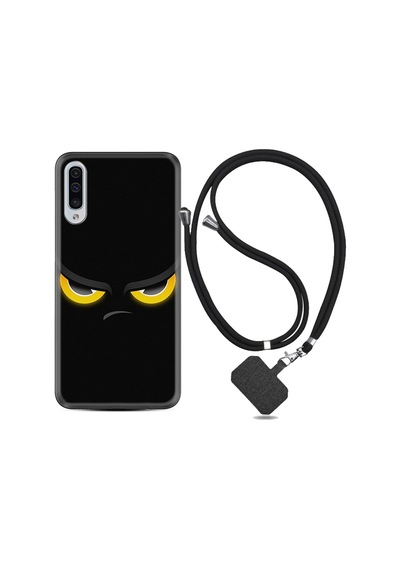 Samsung Uyumlu Galaxy A70 Kılıf Ipli Askılı Black Eyes 1644