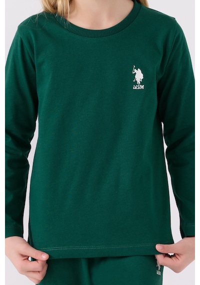 U.s. Polo Assn Kız Çocuk Yeşil Pijama Takımı Us1668-c-v6 Yeşil