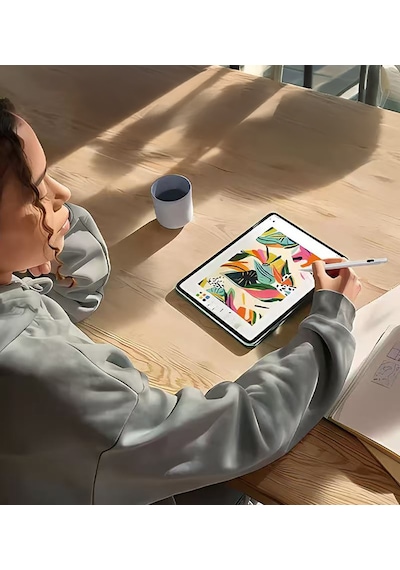 Mkst Pencil 19 Stylus Dijital Led Göstergeli Dokunmatik Tablet Kalemi - Beyaz