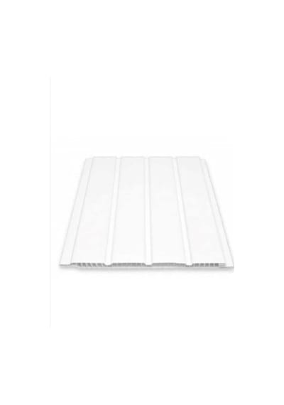 Plastik Lambiri Düz Beyaz Fugalı Kaplama 20 Cm X 2 Metre (4 M2) (523458325)