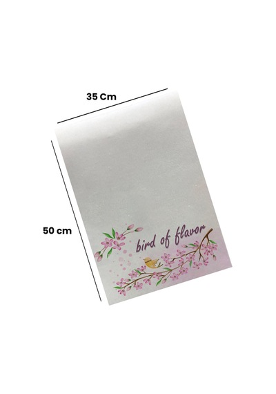 Valerine Life Lezzet Kuşu Pembe Mutfak Kurulama Fırın Beyaz El Havlusu %100 Pamuklu 35x50cm 2 Adet Beyaz