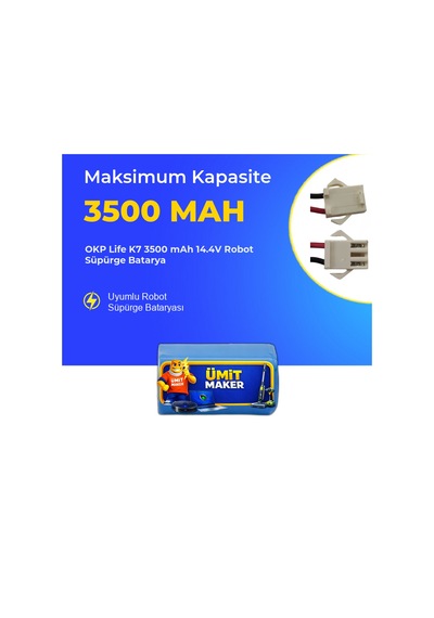 Okp Life K7 3500 Mah 14.4v Robot Süpürge Batarya
