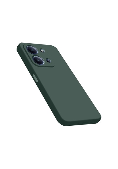 Xiaomi Redmi 15c Kılıf Kamera Korumalı Lansman Silikon Kapak Koyu Yeşil