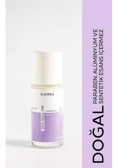 Doğal Deodorant Rollon Alüminyum, Paraben, Sentetik Koku İçermez Radika Aromatherapy -yeshim
