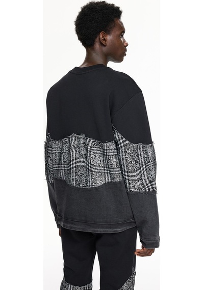 Les Benjamins Les Benjamıns Sweatshırt 010 M Black - Gry Siyah - Gri